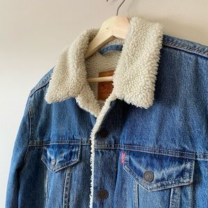 Levi’s Sherpa Denim Trucker Jacket New Condition